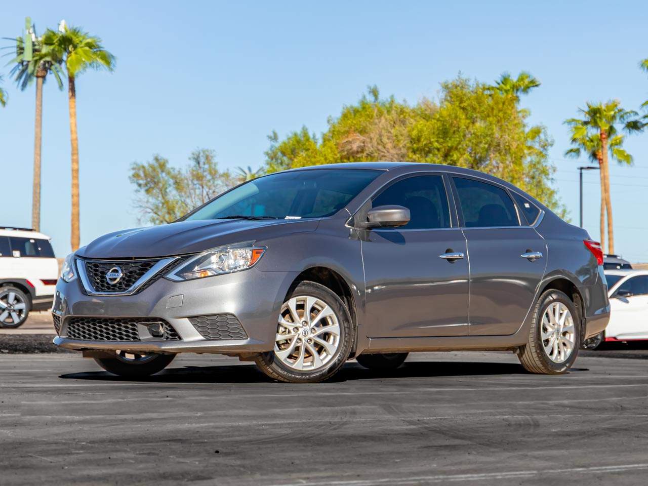 Gray (Gun Metallic) 2018 Nissan Sentra Sedan Front-Wheel Drive Continuously Variable Transmission