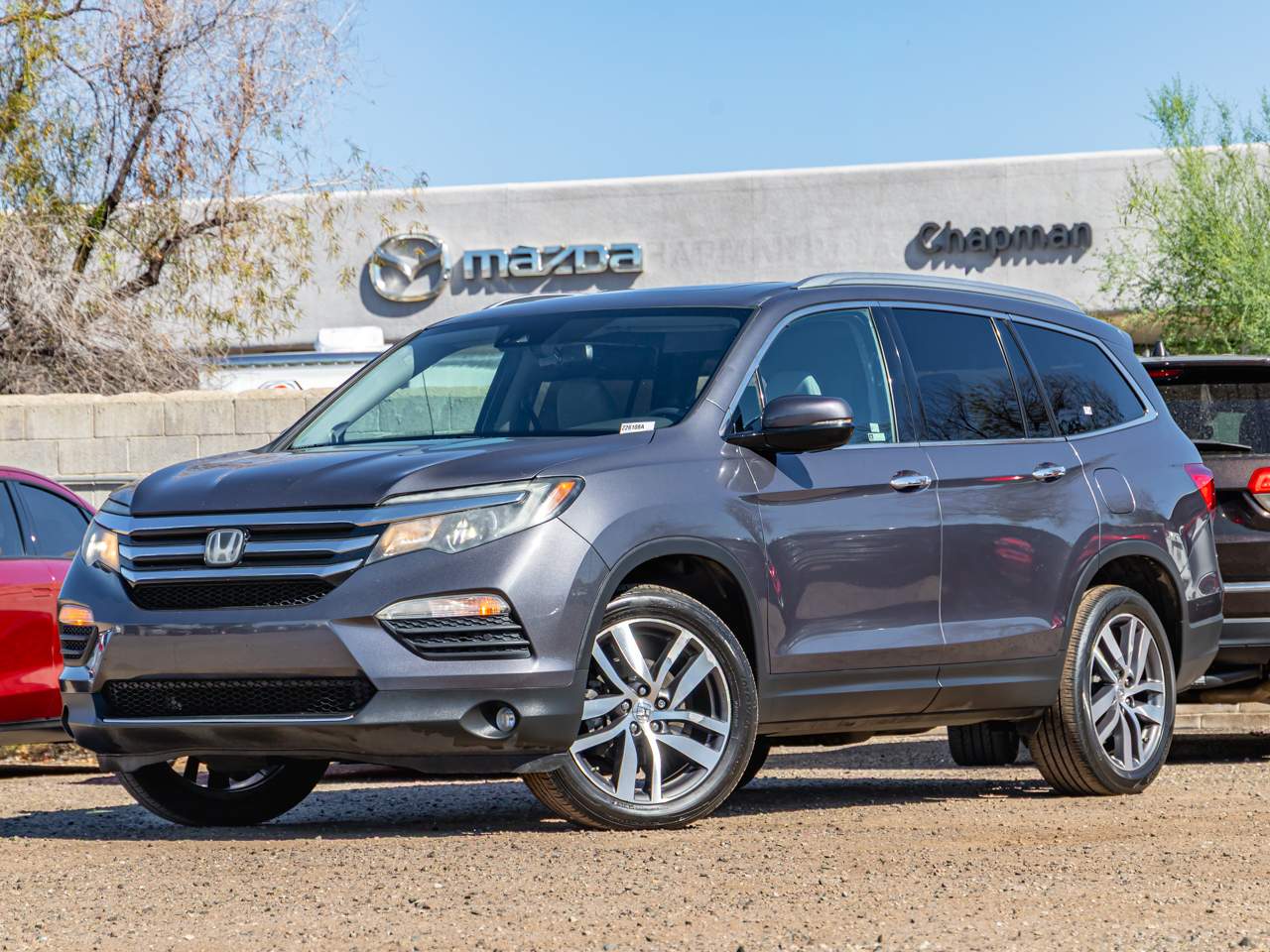 Gray (Modern Steel Metallic) 2018 Honda Pilot Elite AWD SUV / Crossover All-Wheel Drive 9-Speed Automatic