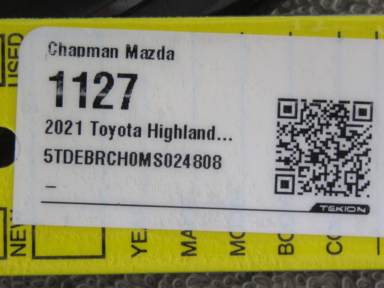2021 Toyota Highlander Hybrid Platinum