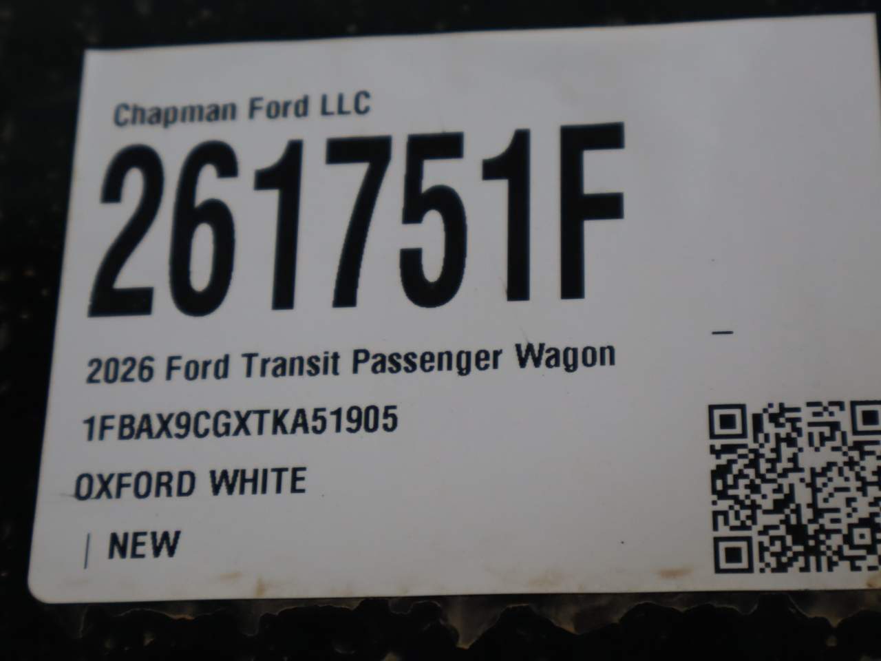 2026 Ford Transit 350 XL