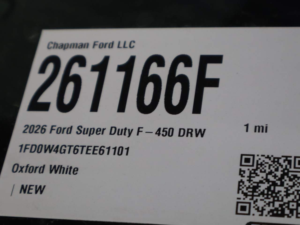 2026 Ford F-450 Super Duty Crew Cab Chassis