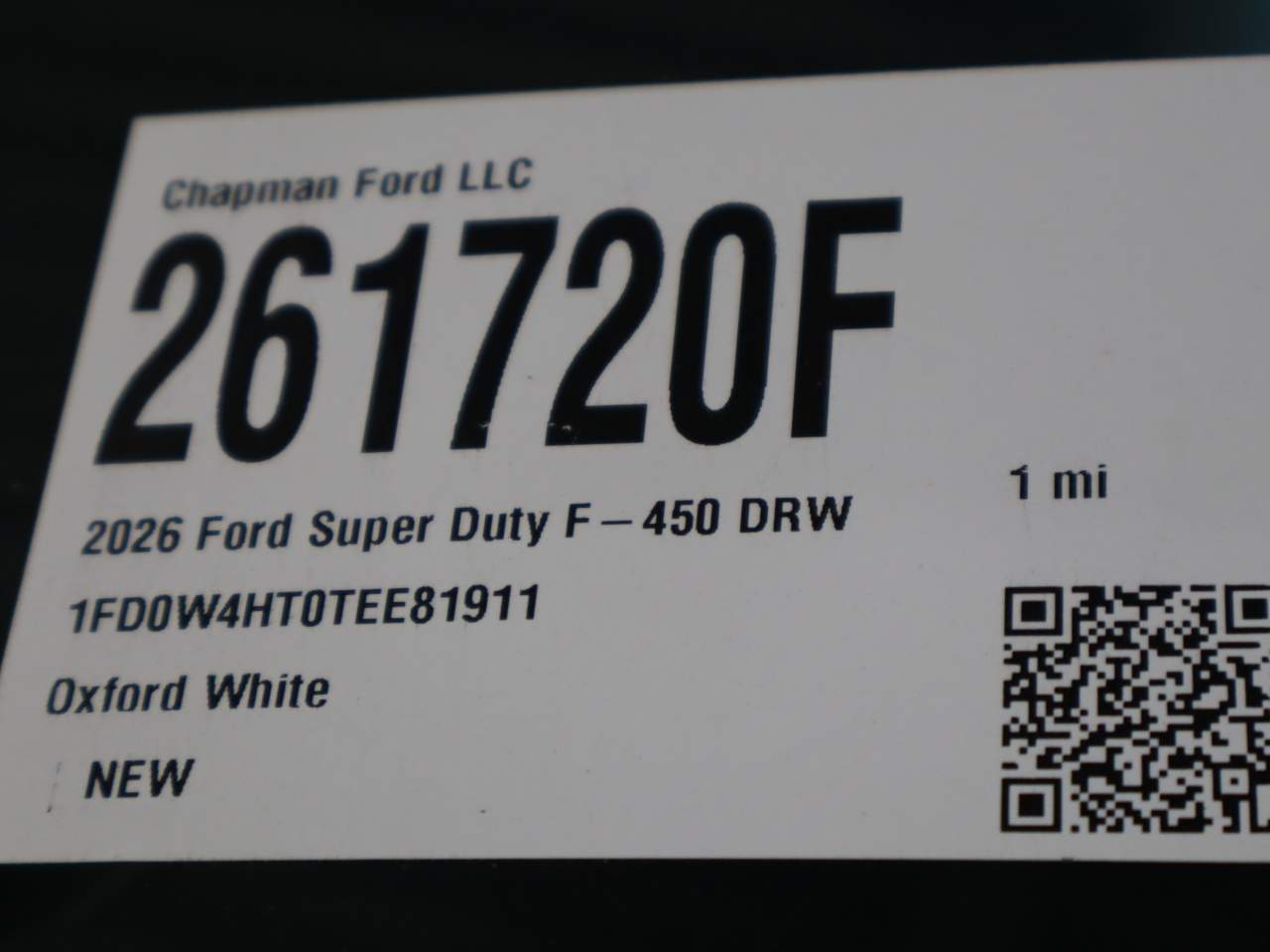 2026 Ford F-450 Super Duty Crew Cab Chassis
