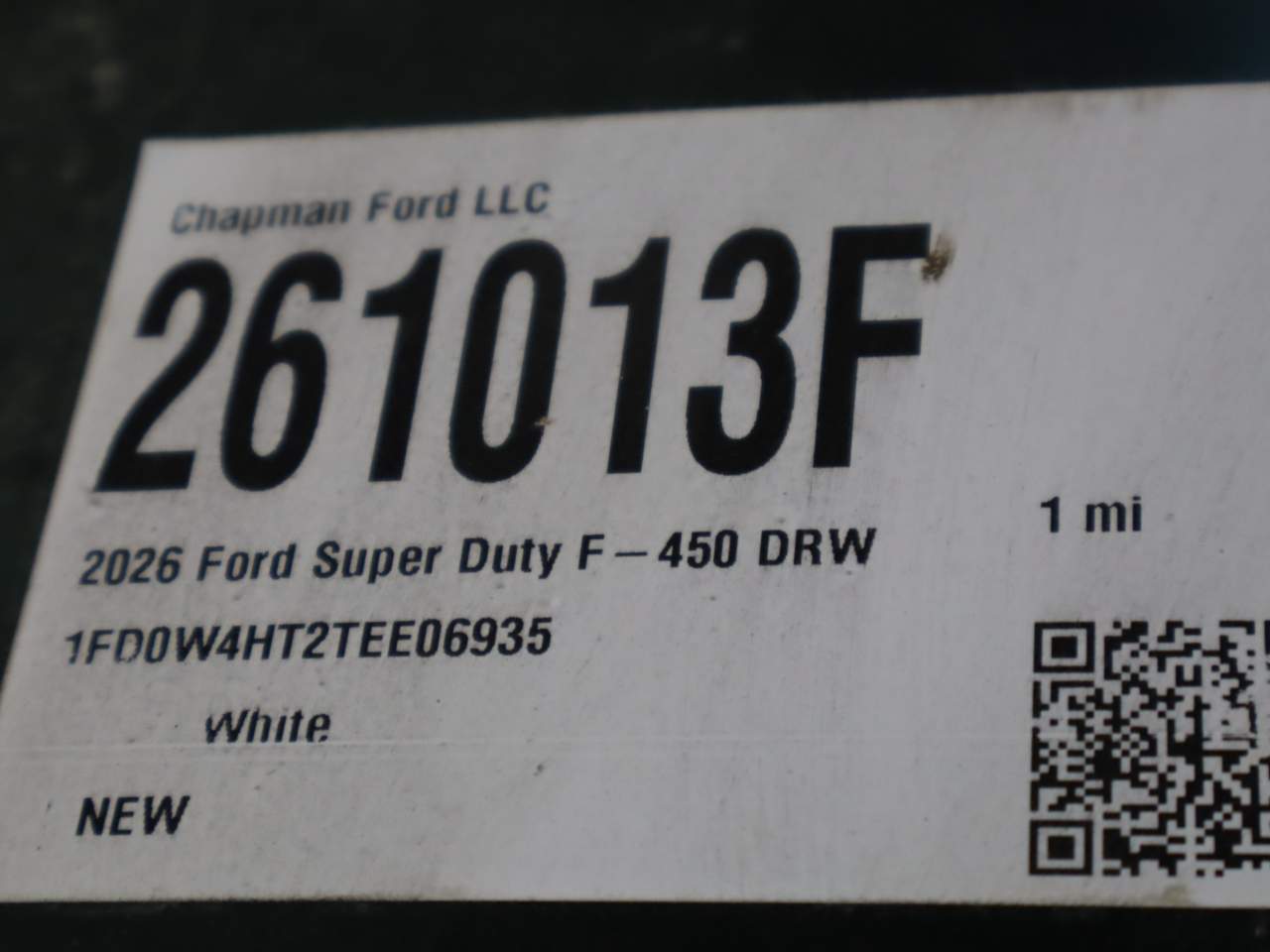 2026 Ford F-450 Super Duty Crew Cab Chassis