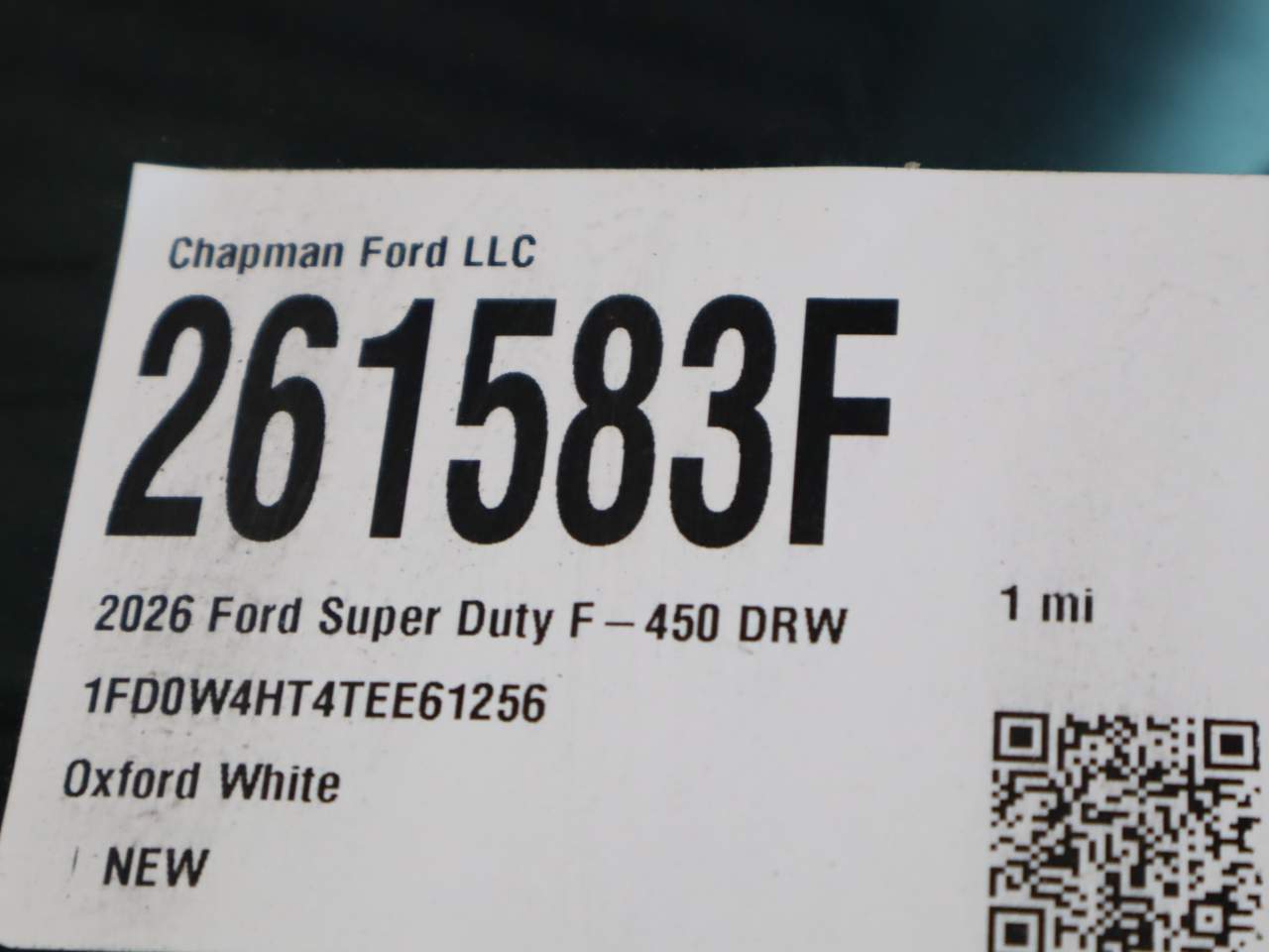 2026 Ford F-450 Super Duty Crew Cab Chassis