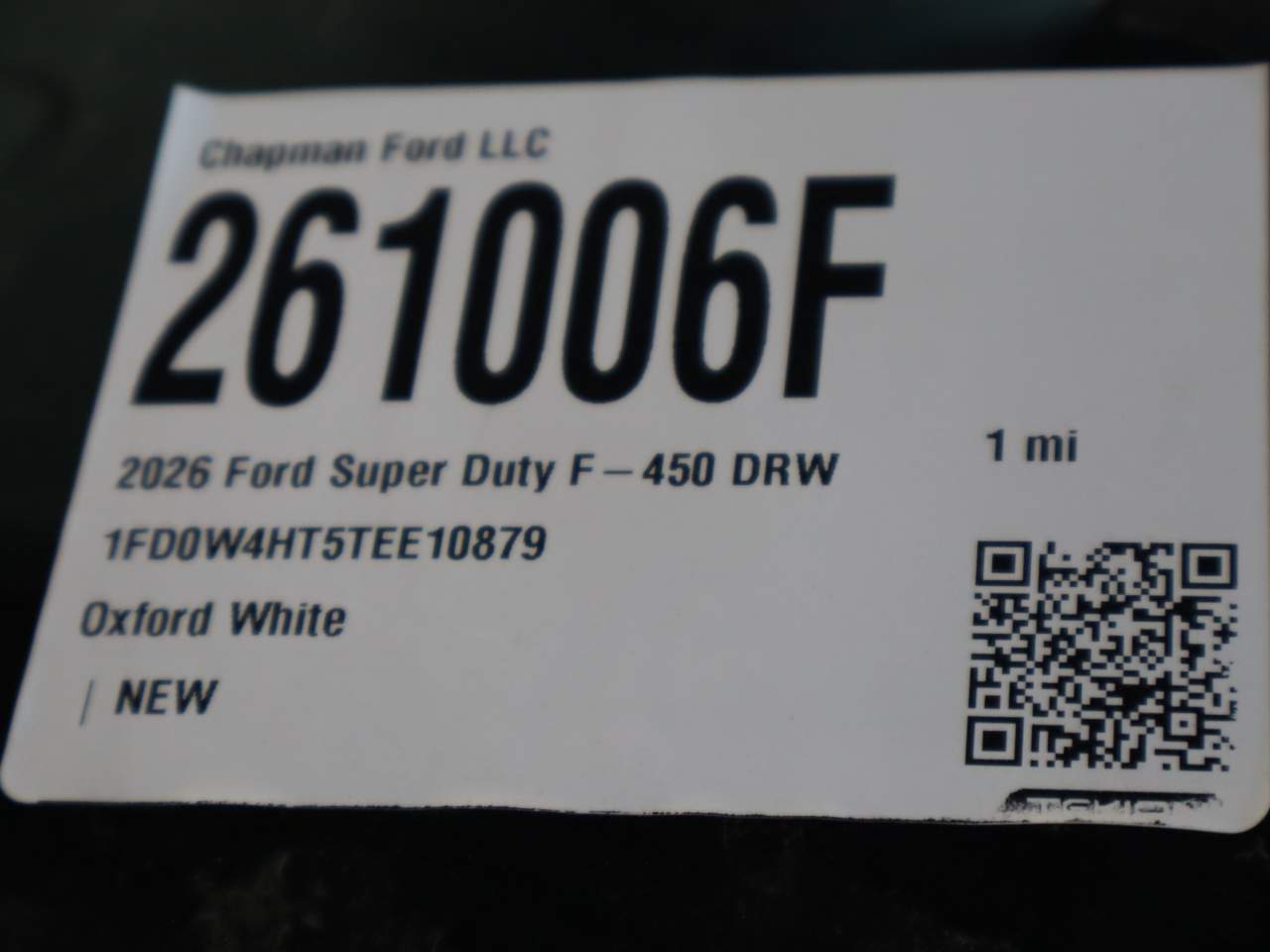 2026 Ford F-450 Super Duty Crew Cab Chassis
