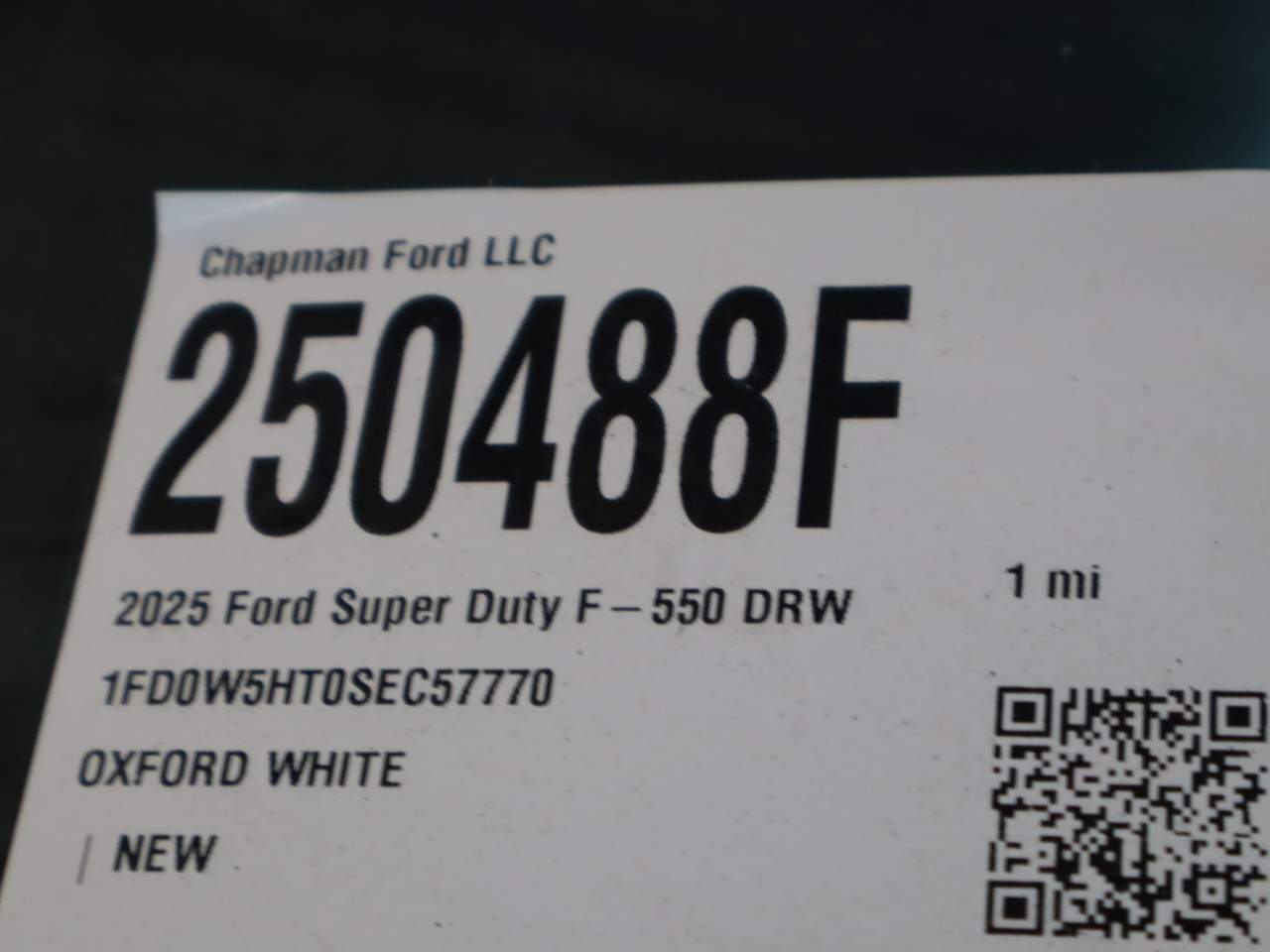 2025 Ford F-550 Super Duty Crew Cab Chassis