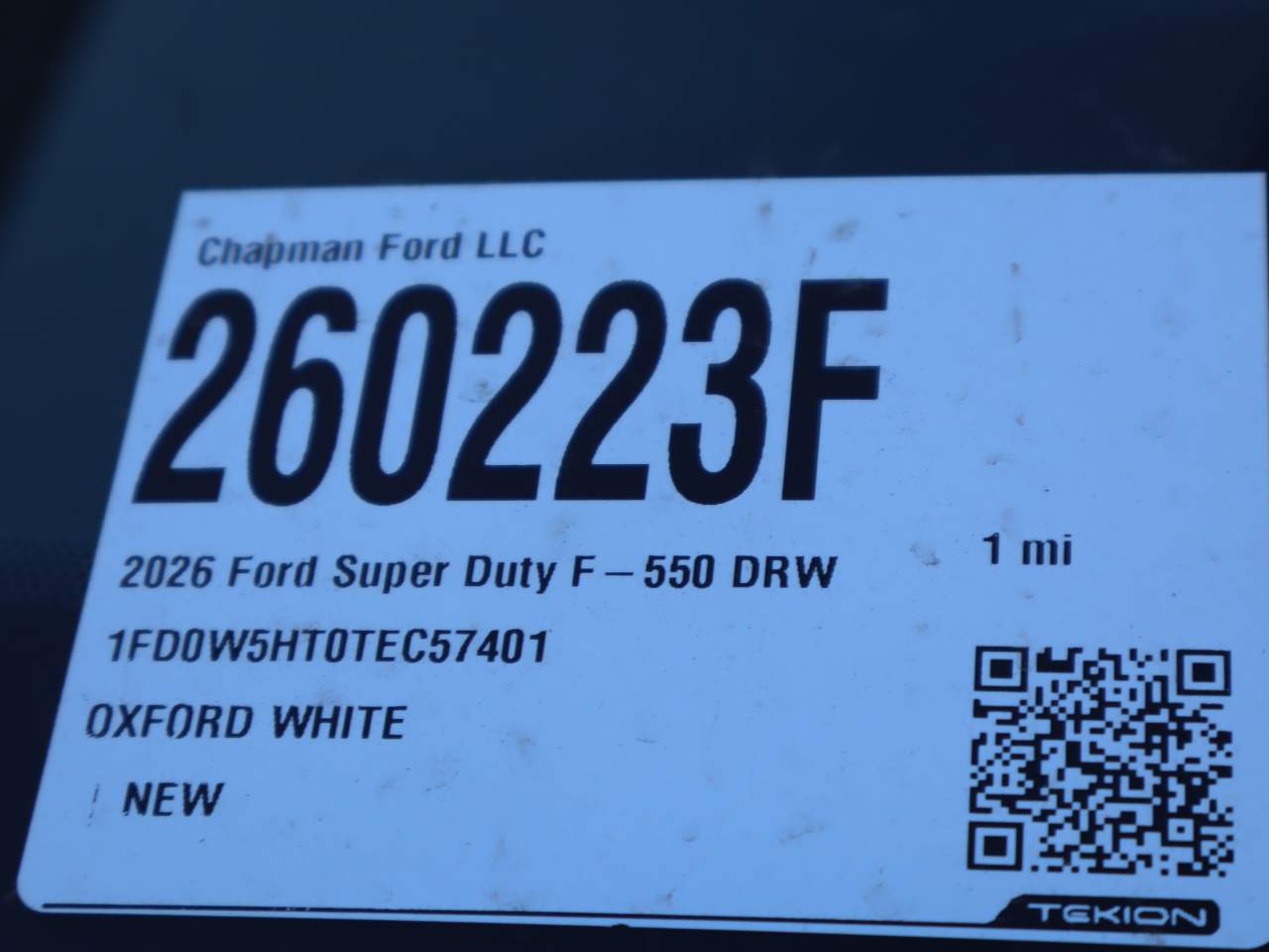 2026 Ford F-550 Super Duty Crew Cab Chassis