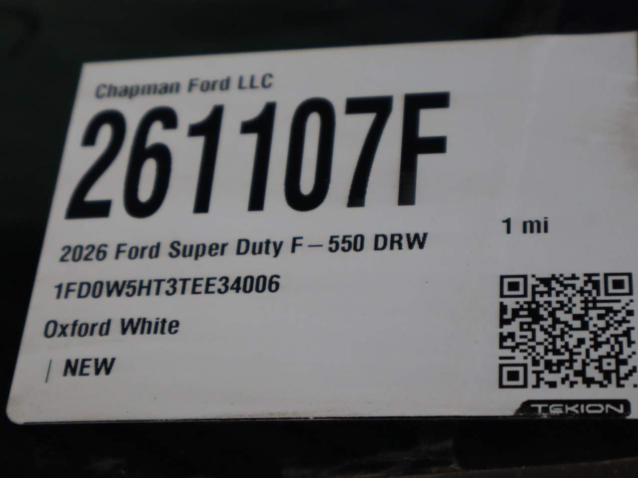 2026 Ford F-550 Super Duty Crew Cab Chassis