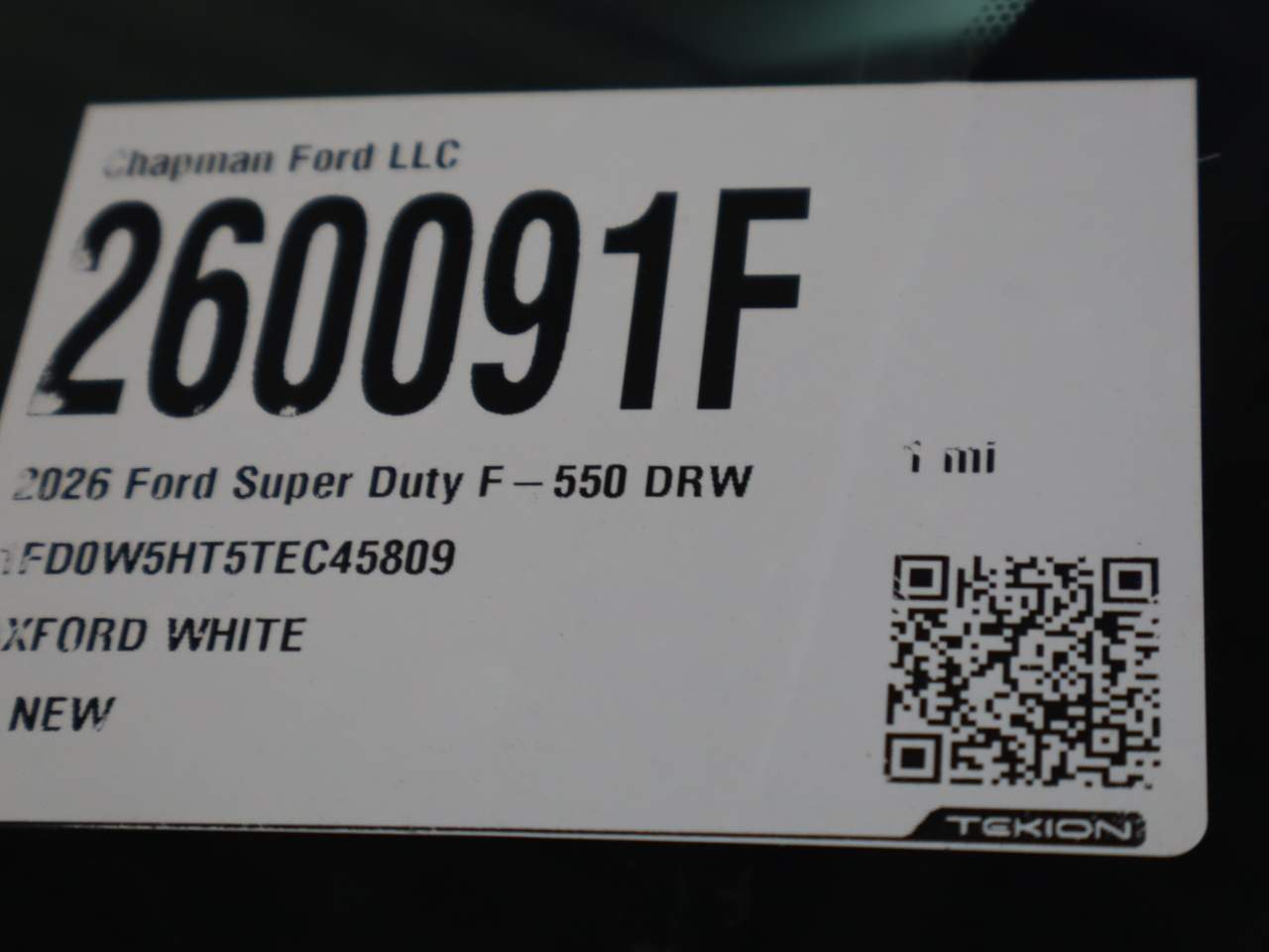 2026 Ford F-550 Super Duty Crew Cab Chassis