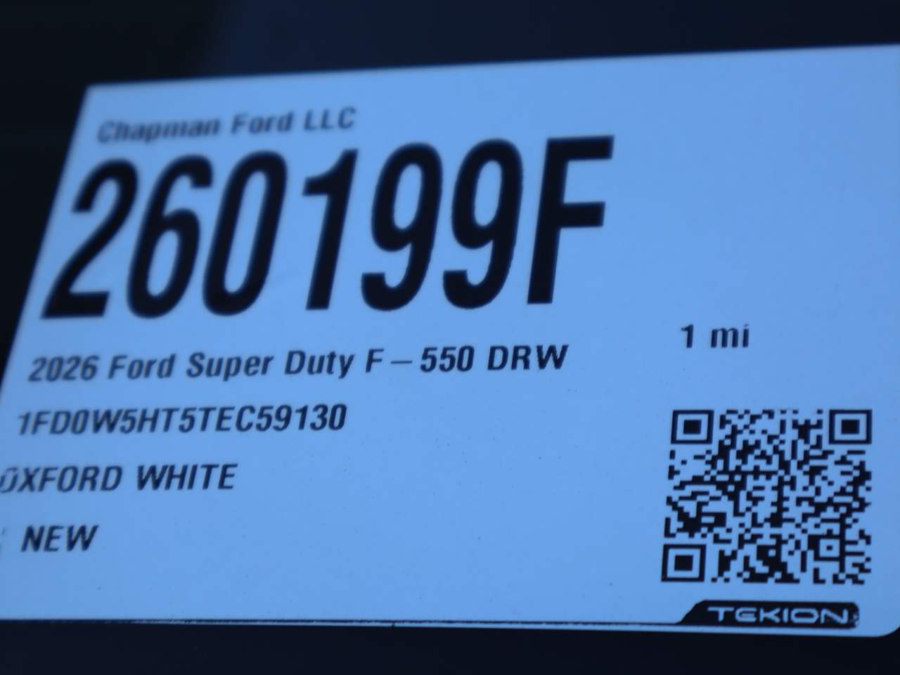 2026 Ford F-550 Super Duty Crew Cab Chassis