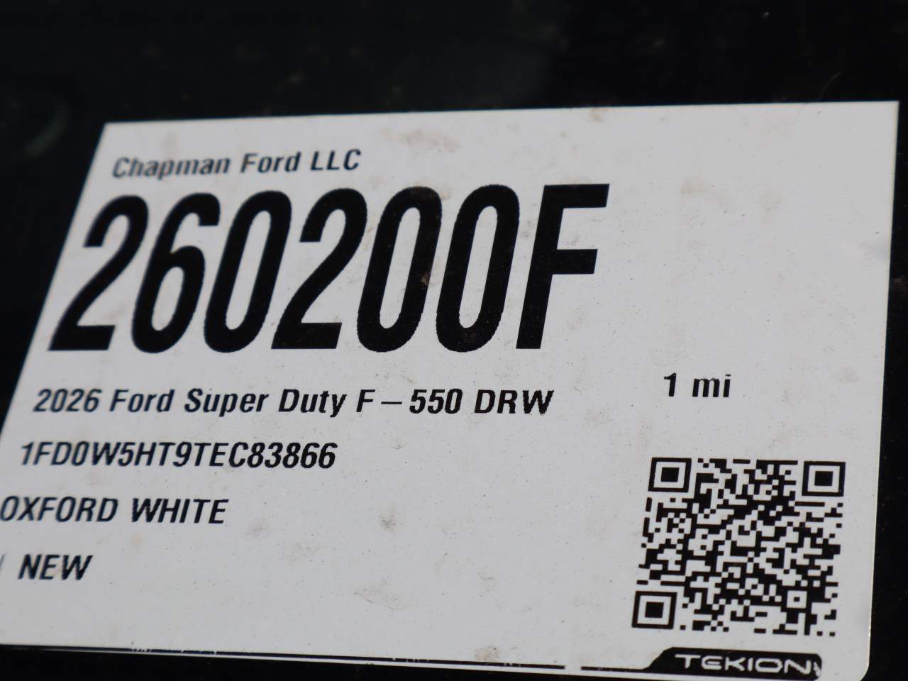 2026 Ford F-550 Super Duty Crew Cab Chassis