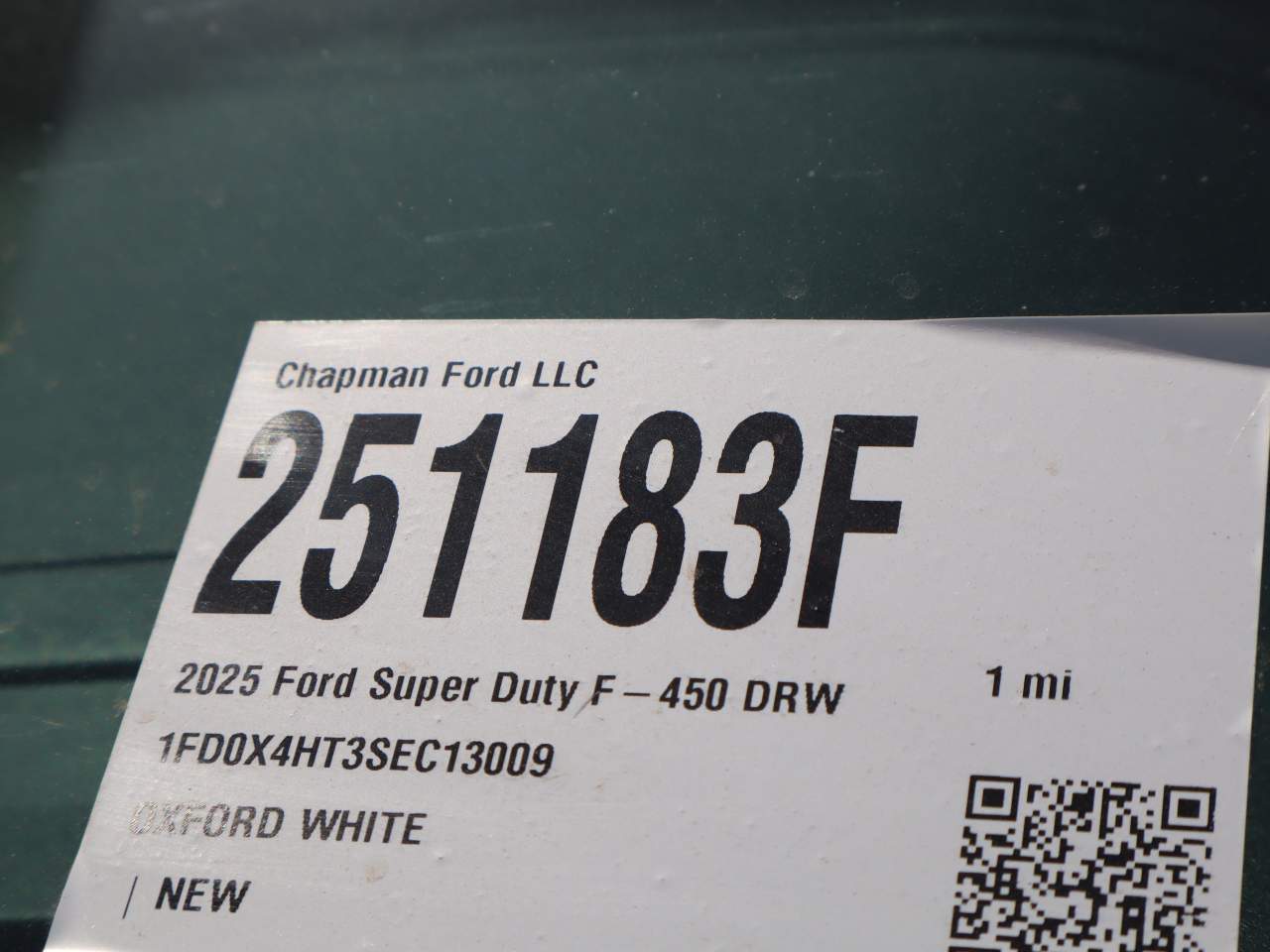 2025 Ford F-450 Super Duty Extended Cab Chassis