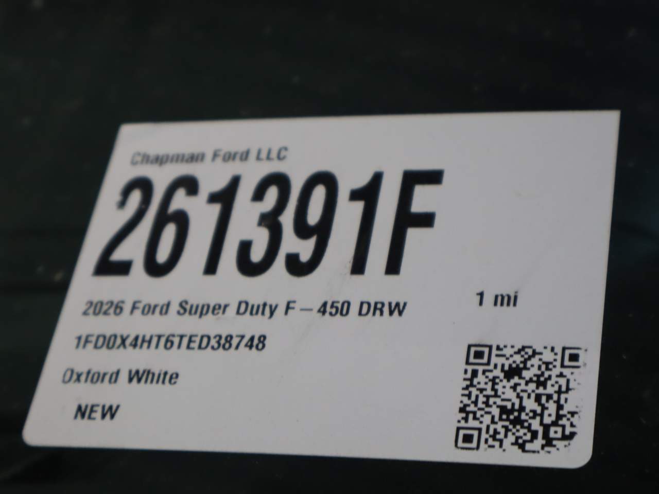 2026 Ford F-450 Super Duty Extended Cab Chassis