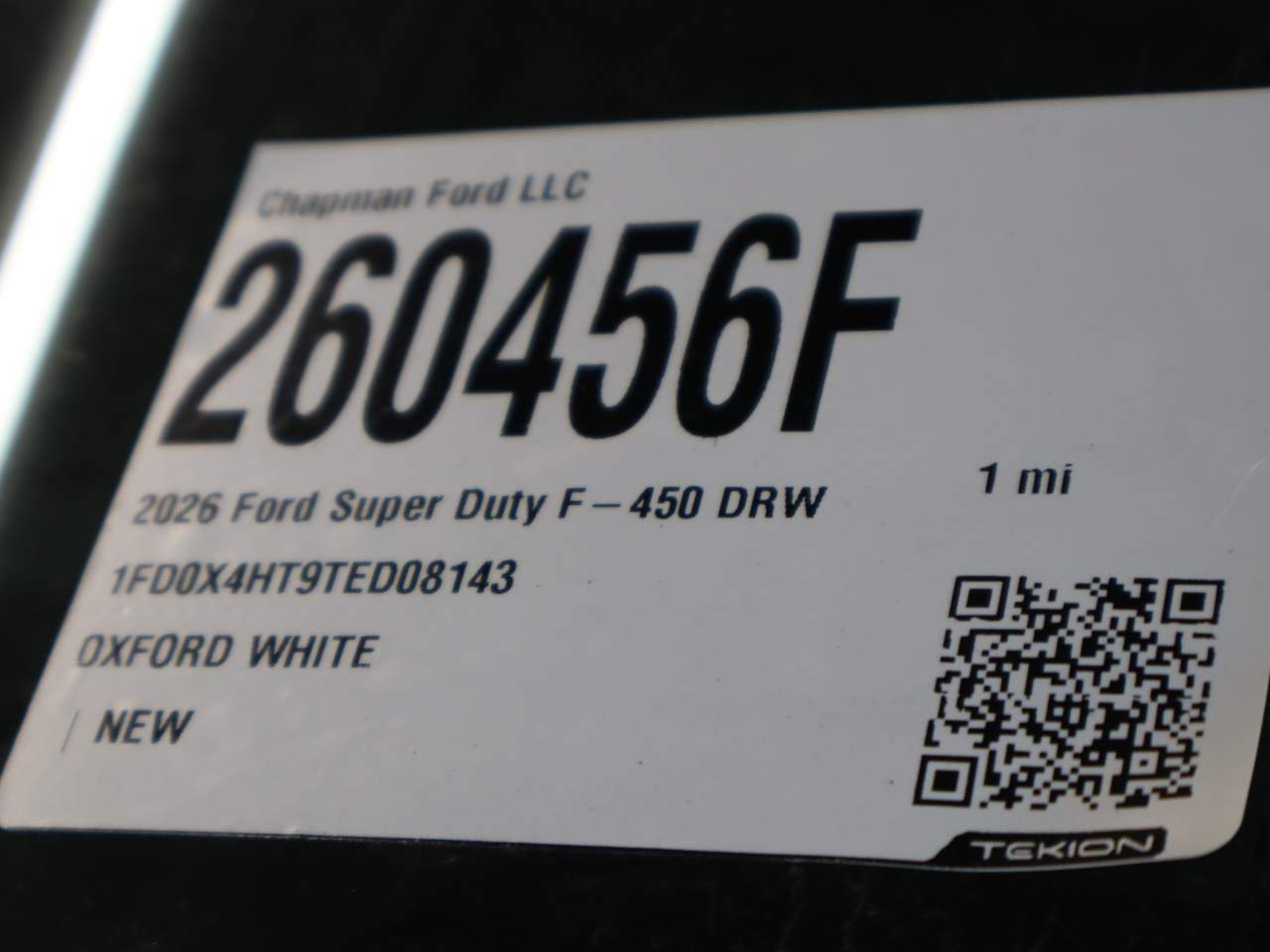 2026 Ford F-450 Super Duty Extended Cab Chassis