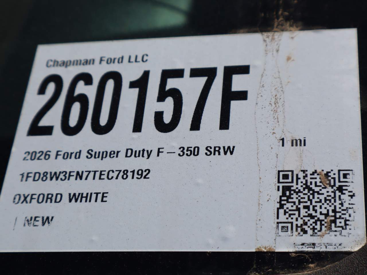 2026 Ford F-350 Super Duty SRW Crew Cab XL