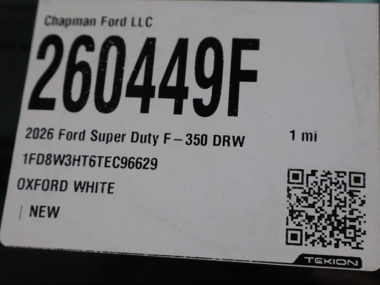 2026 Ford F-350 Super Duty DRW Crew Cab XL