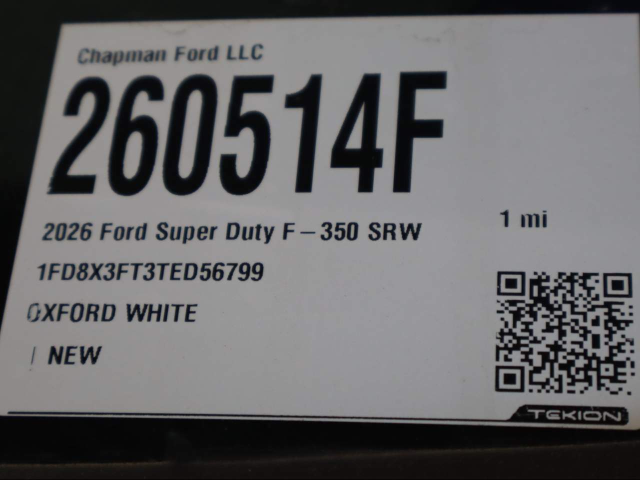 2026 Ford F-350 Super Duty SRW SuperCab XL