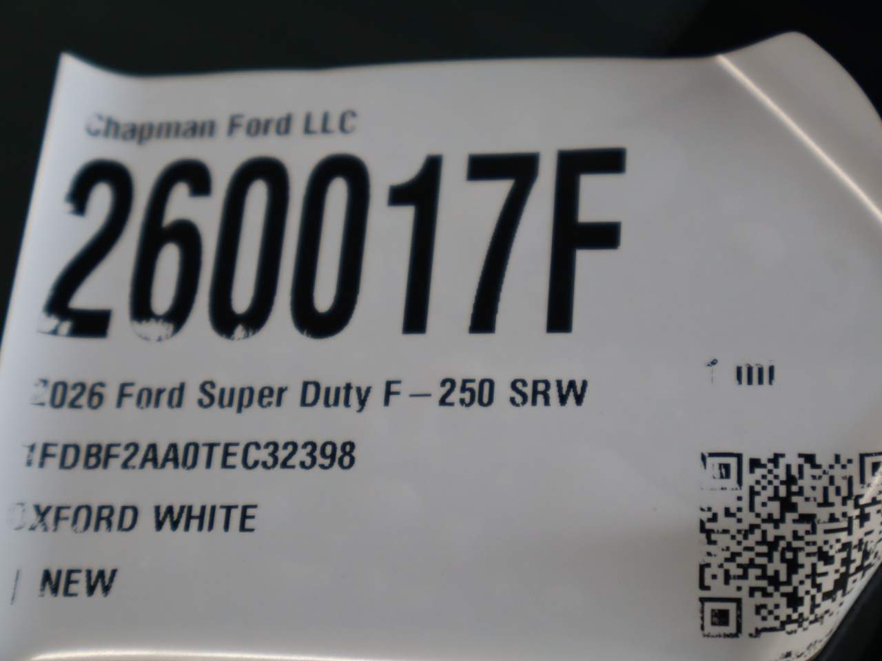 2026 Ford F-250 Super Duty Chassis