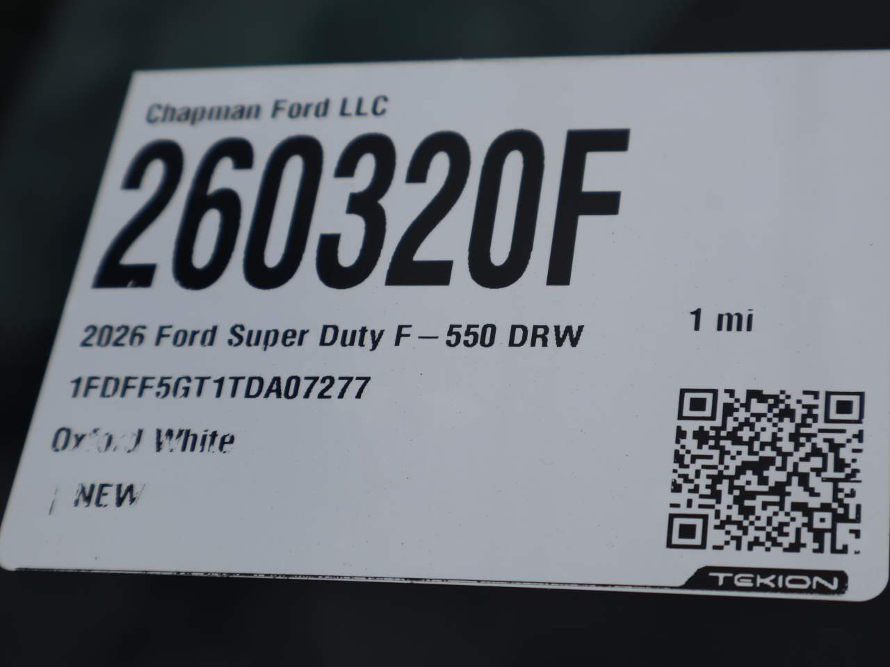 2026 Ford F-550 Super Duty Chassis