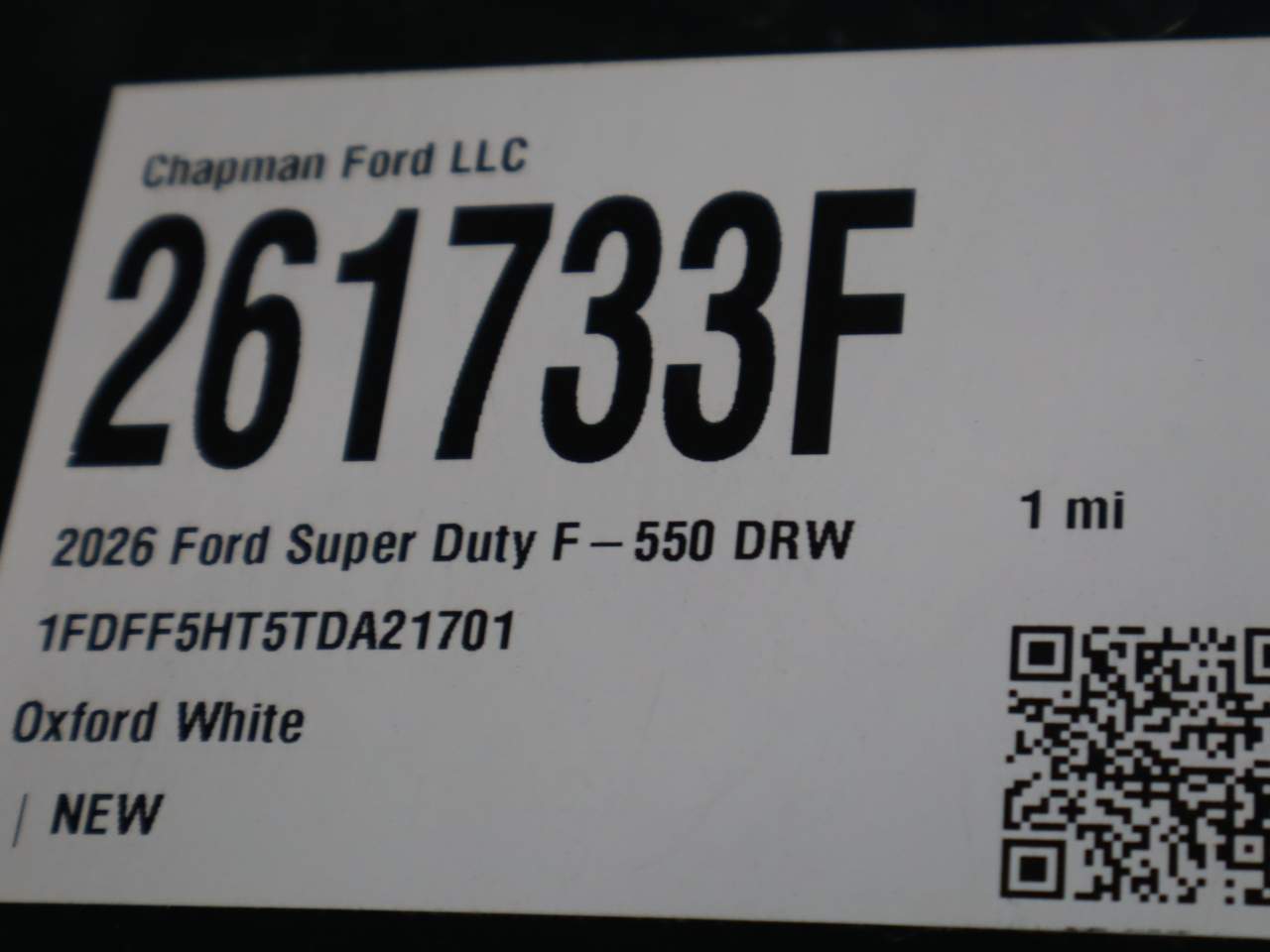 2026 Ford F-550 Super Duty Chassis
