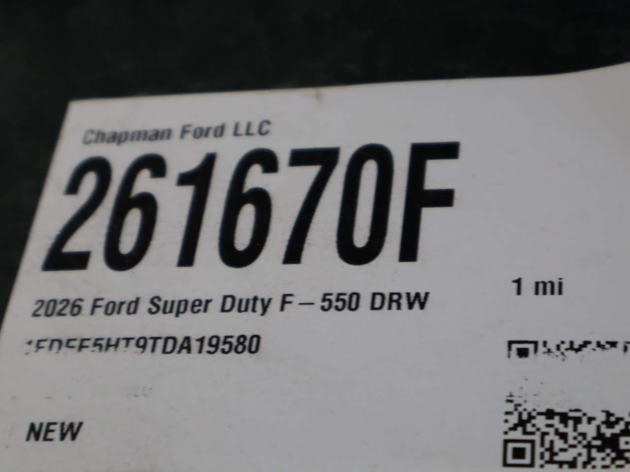 2026 Ford F-550 Super Duty Chassis