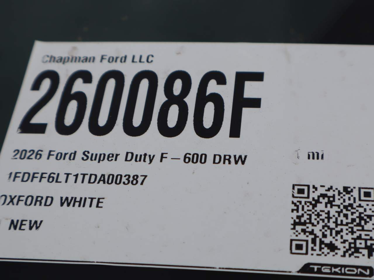 2026 Ford F-600 Super Duty Chassis