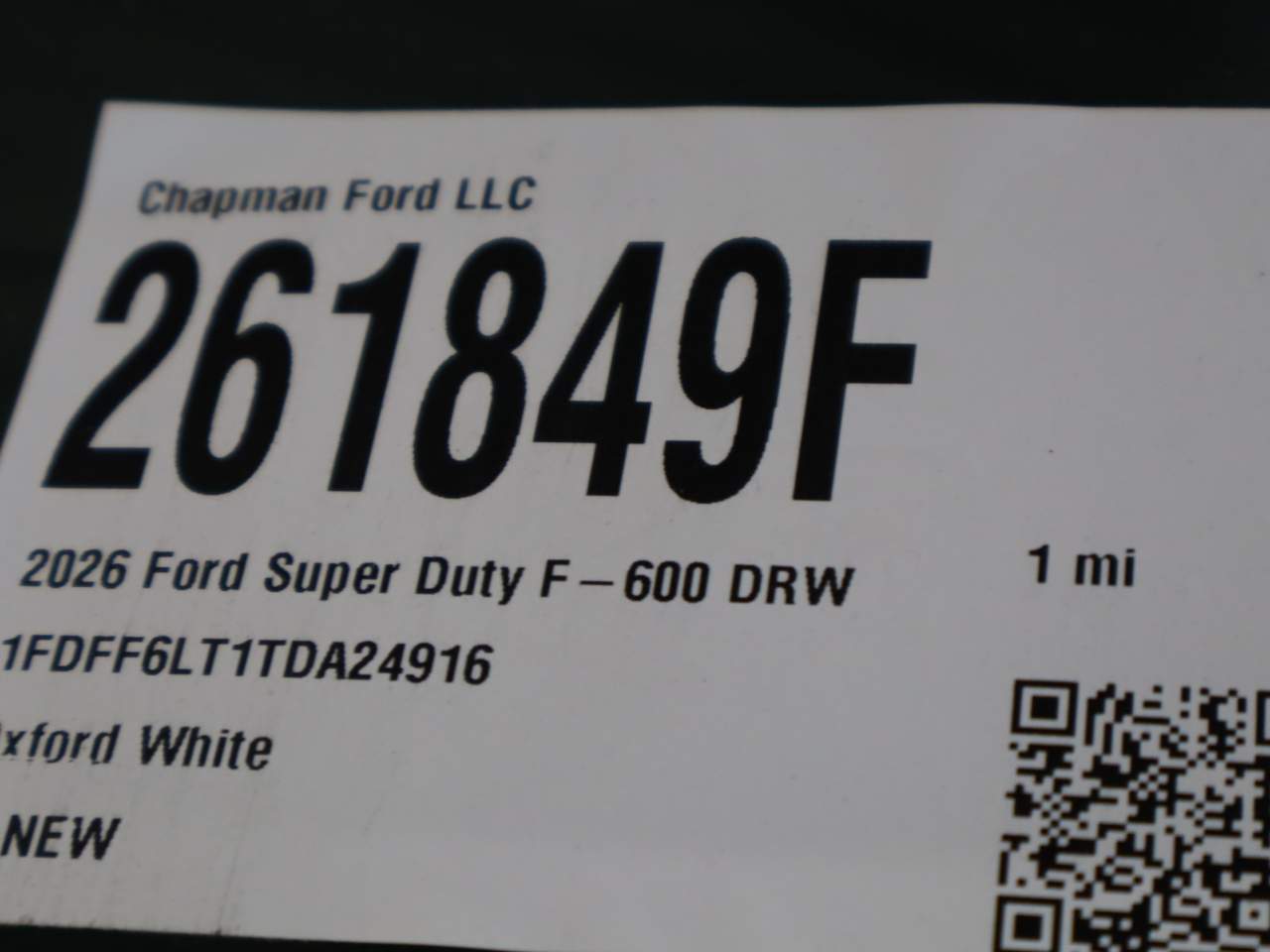 2026 Ford F-600 Super Duty Chassis