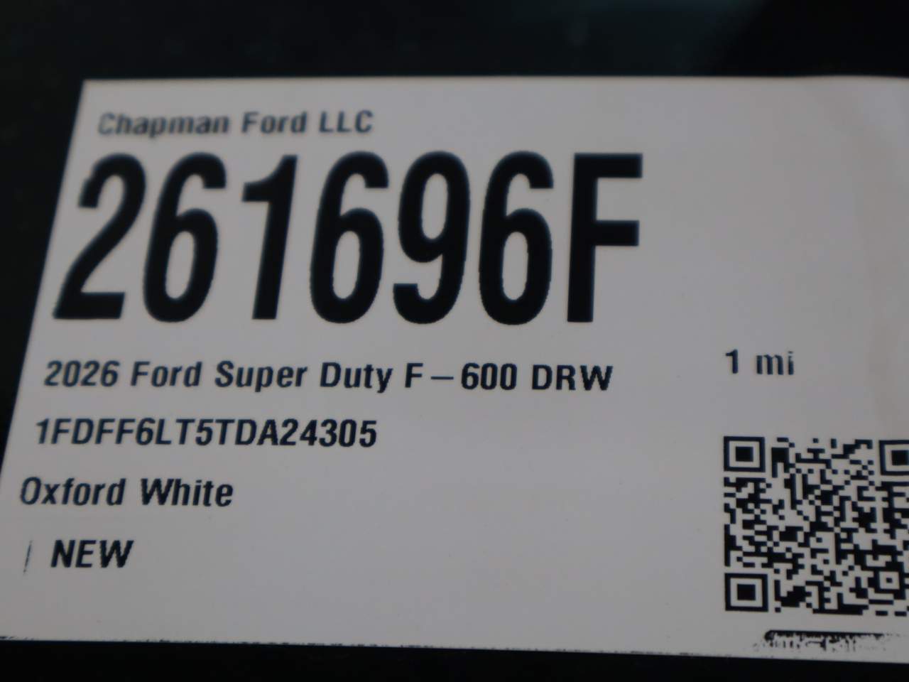 2026 Ford F-600 Super Duty Chassis