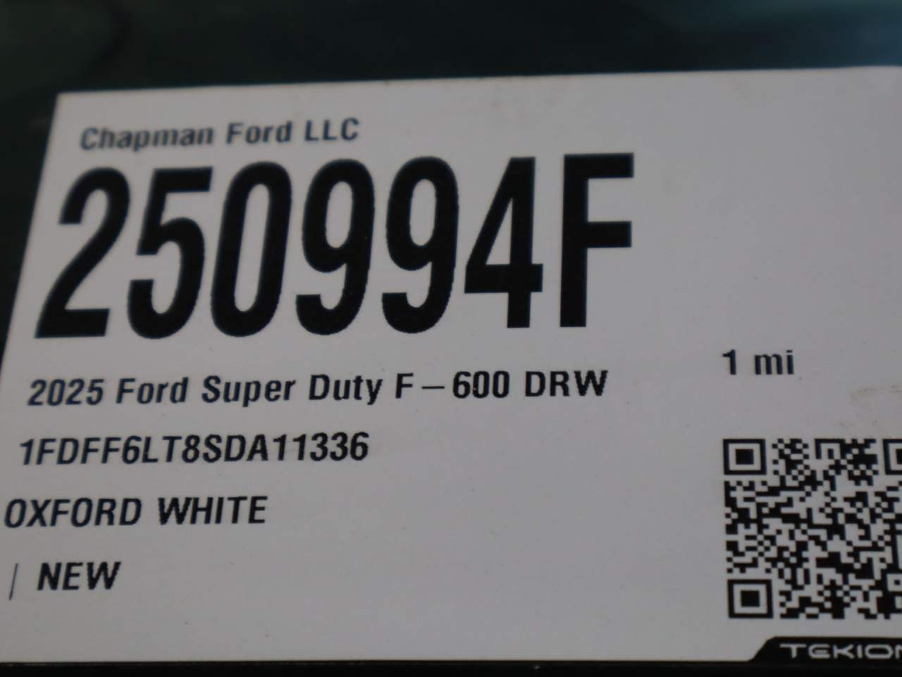 2025 Ford F-600 Super Duty Chassis