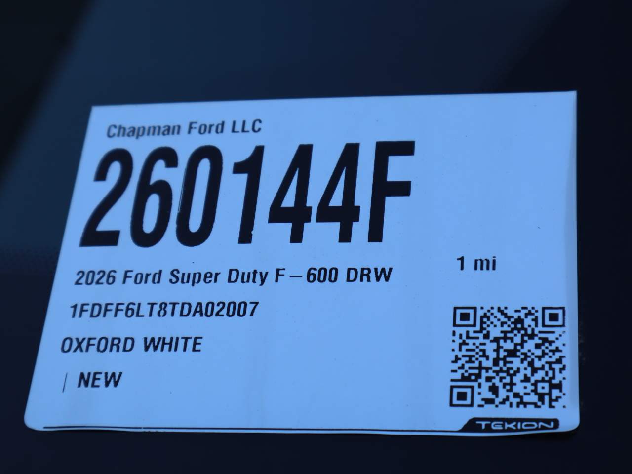 2026 Ford F-600 Super Duty Chassis