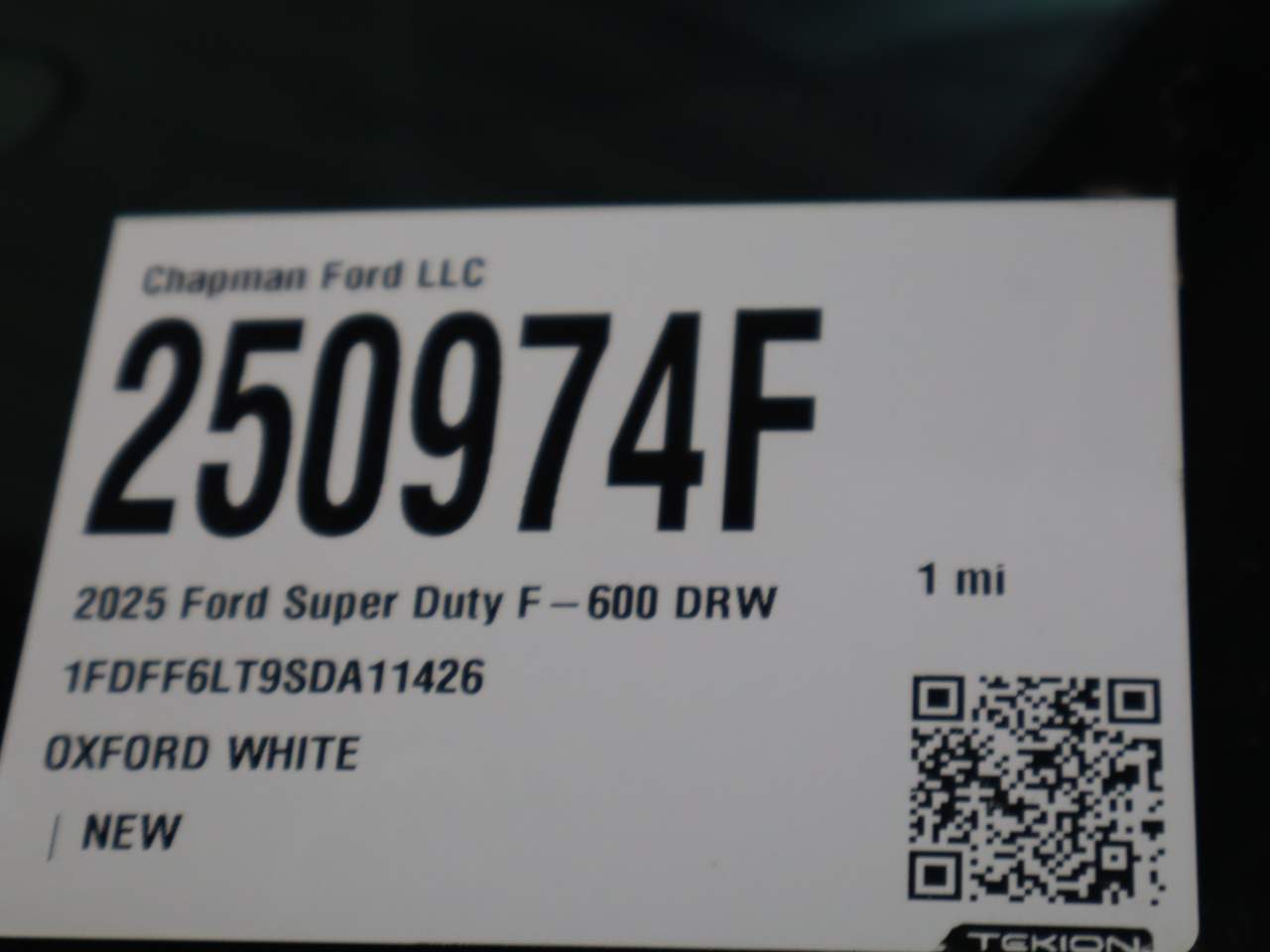 2025 Ford F-600 Super Duty Chassis