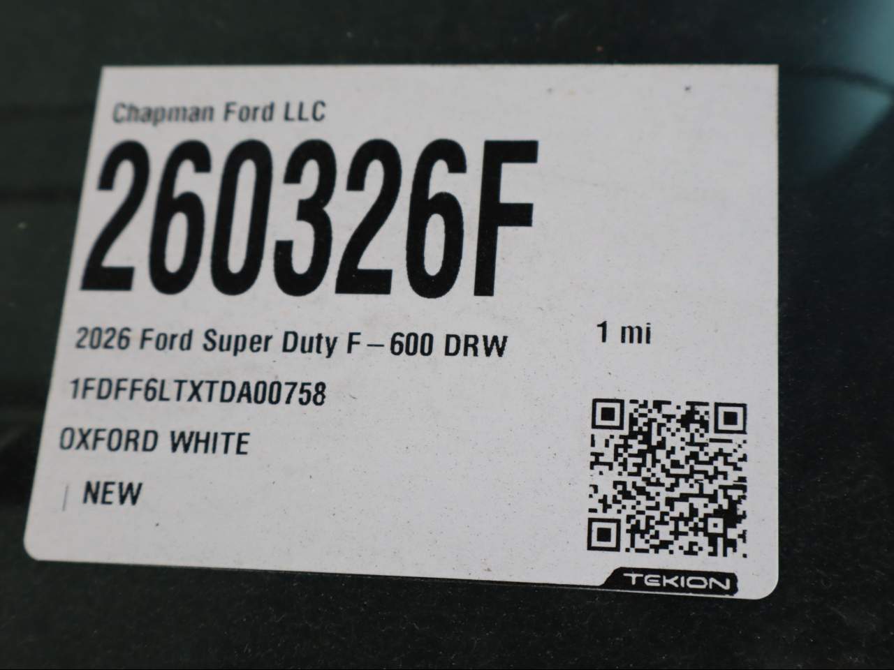 2026 Ford F-600 Super Duty Chassis