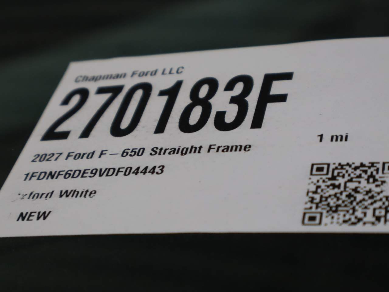 2027 Ford F-650 Super Duty Chassis