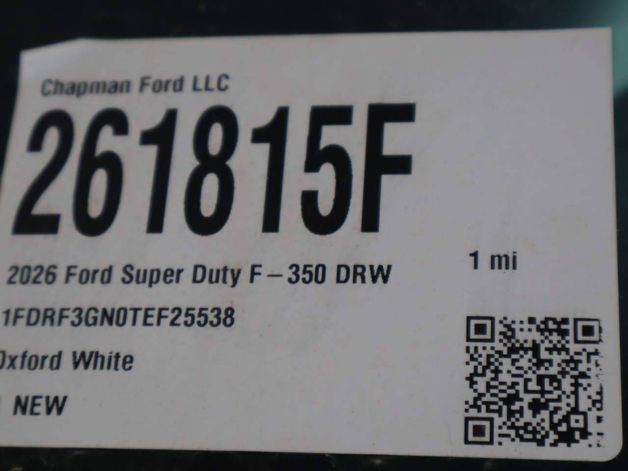 2026 Ford F-350 Super Duty Chassis