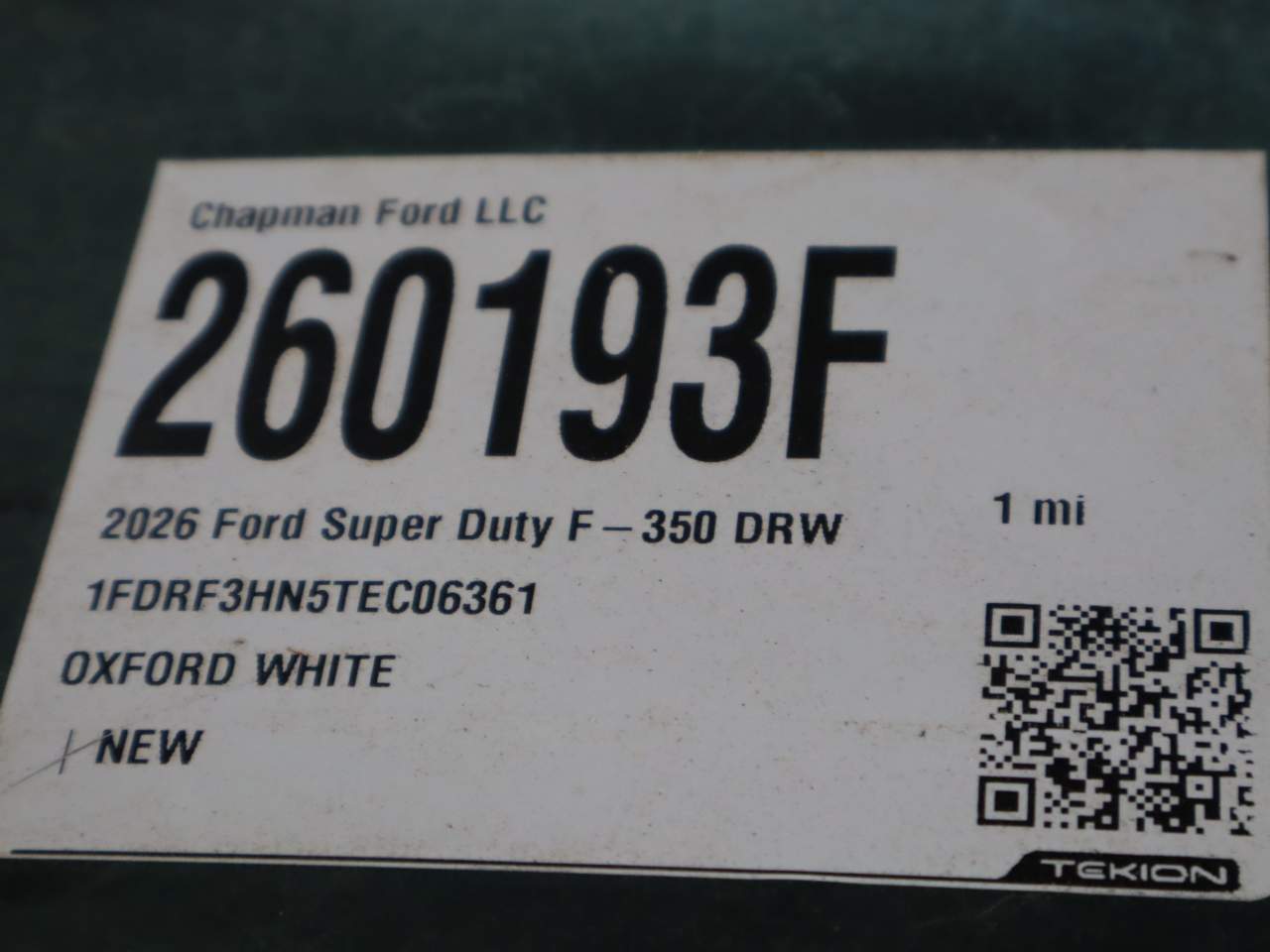 2026 Ford F-350 Super Duty Chassis