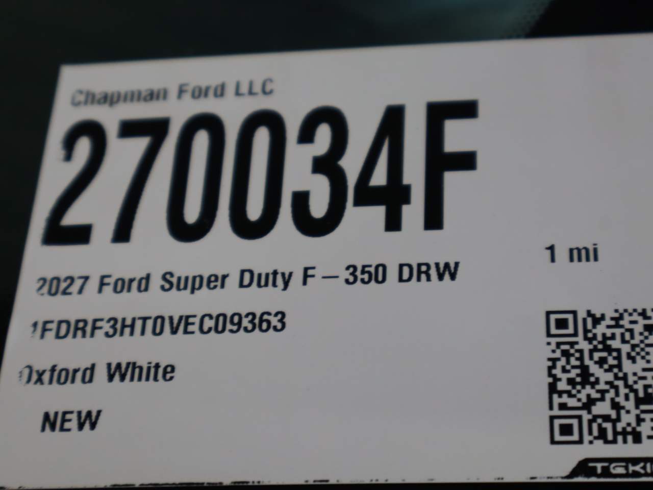2027 Ford F-350 Super Duty Chassis