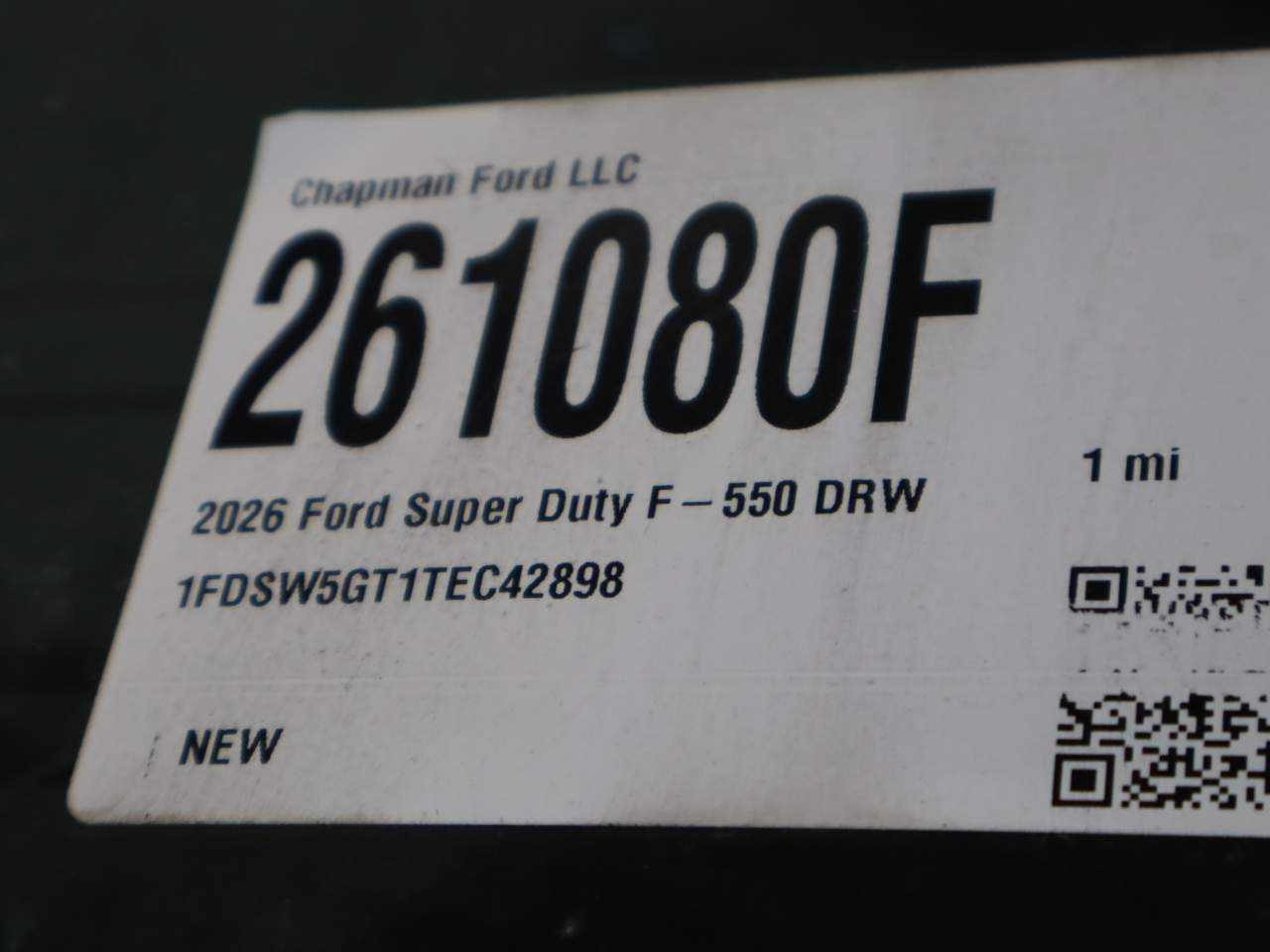 2026 Ford F-550 Super Duty Crew Cab Chassis
