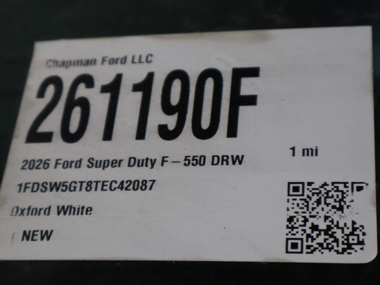 2026 Ford F-550 Super Duty Crew Cab Chassis