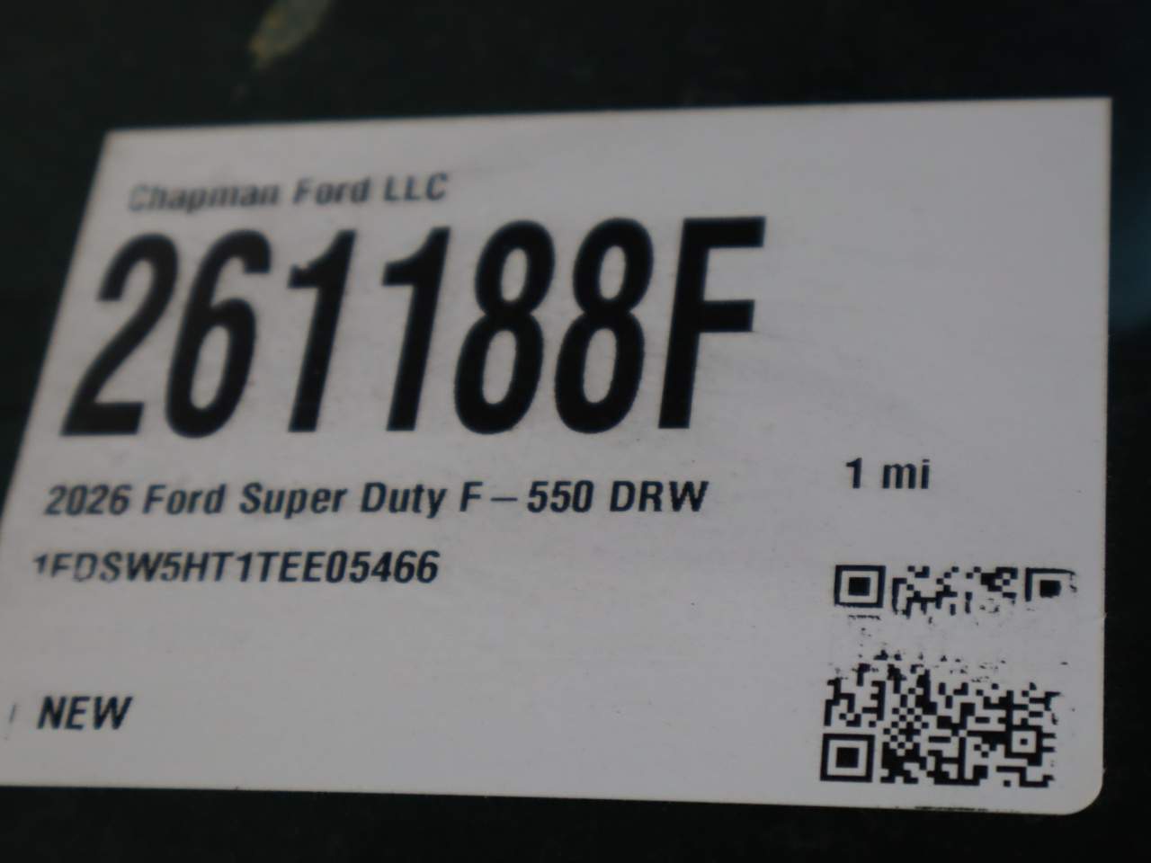 2026 Ford F-550 Super Duty Crew Cab Chassis