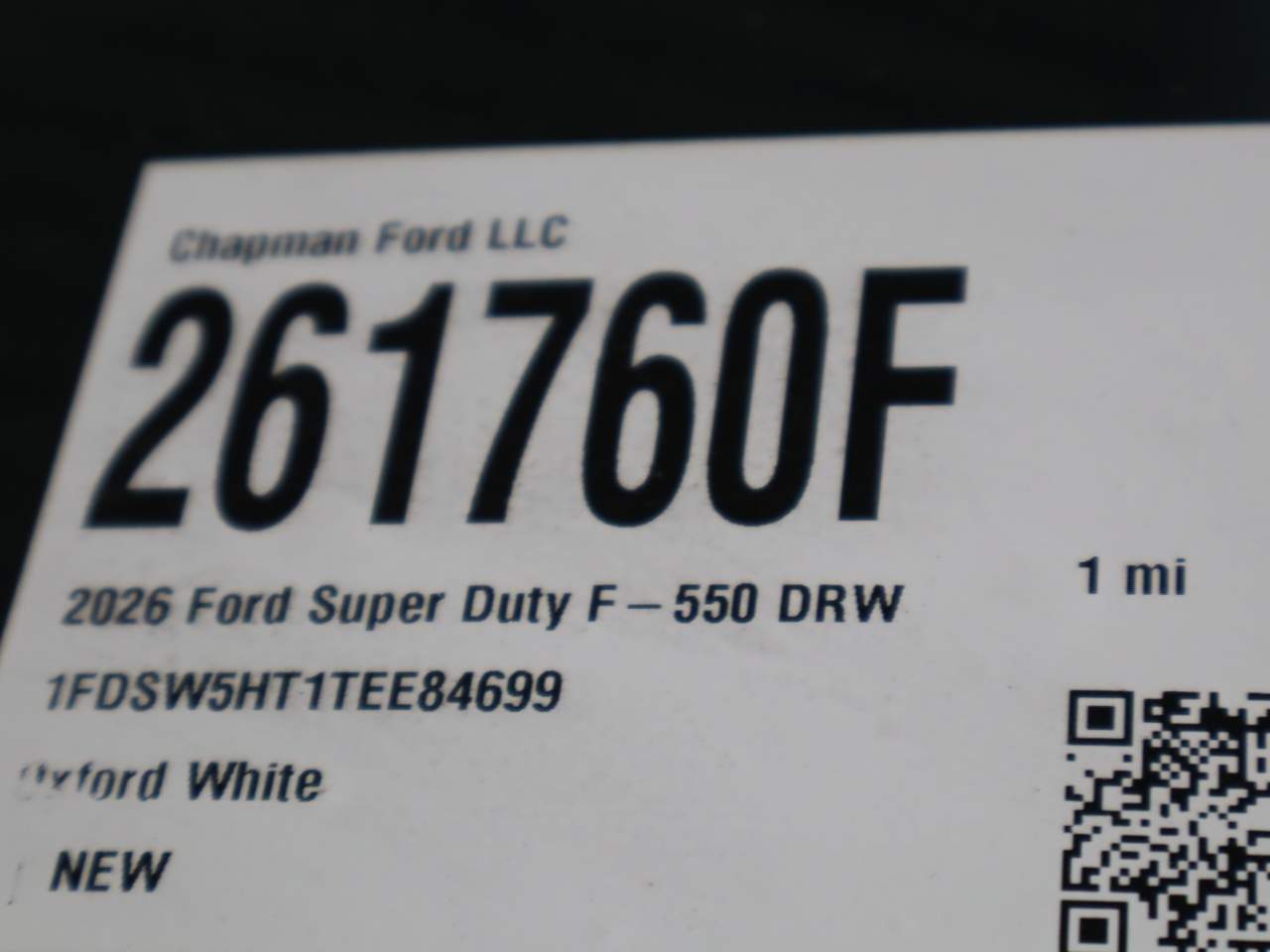 2026 Ford F-550 Super Duty Crew Cab Chassis
