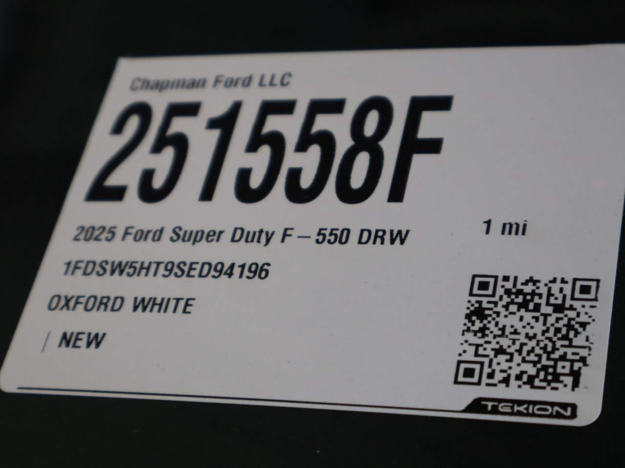 2025 Ford F-550 Super Duty Crew Cab Chassis