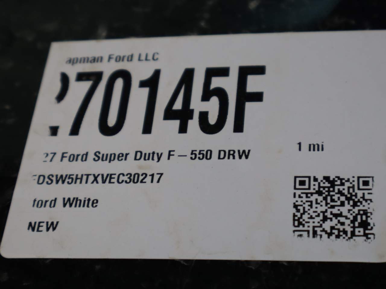 2027 Ford F-550 Super Duty Crew Cab Chassis