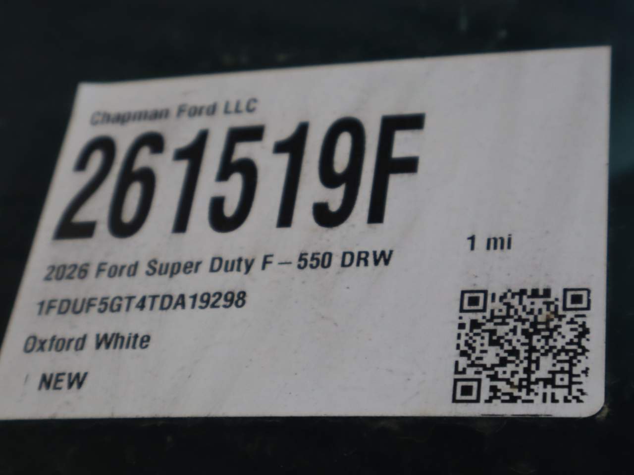 2026 Ford F-550 Super Duty Chassis