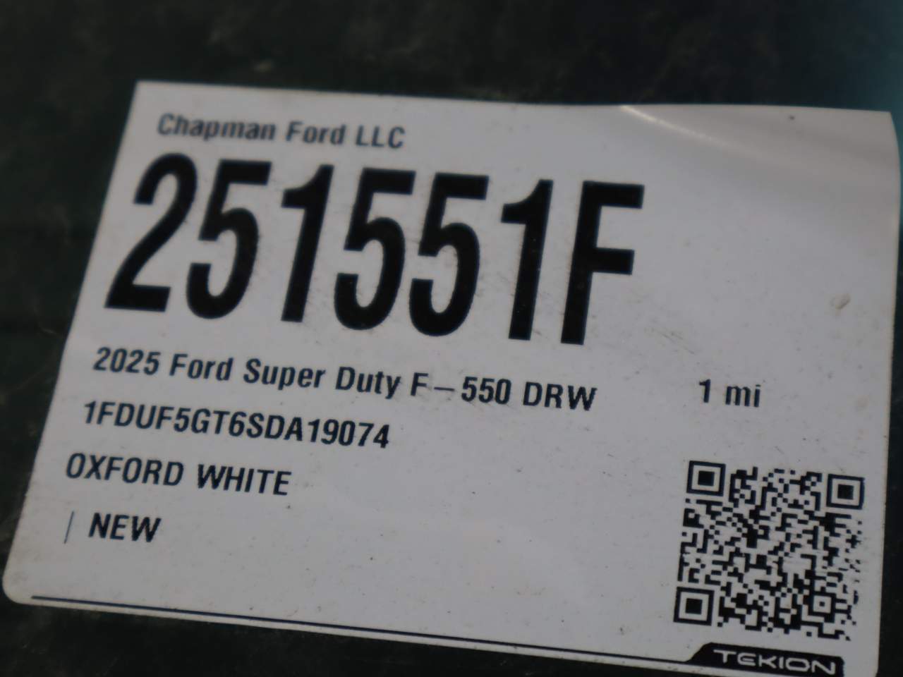2025 Ford F-550 Super Duty Chassis
