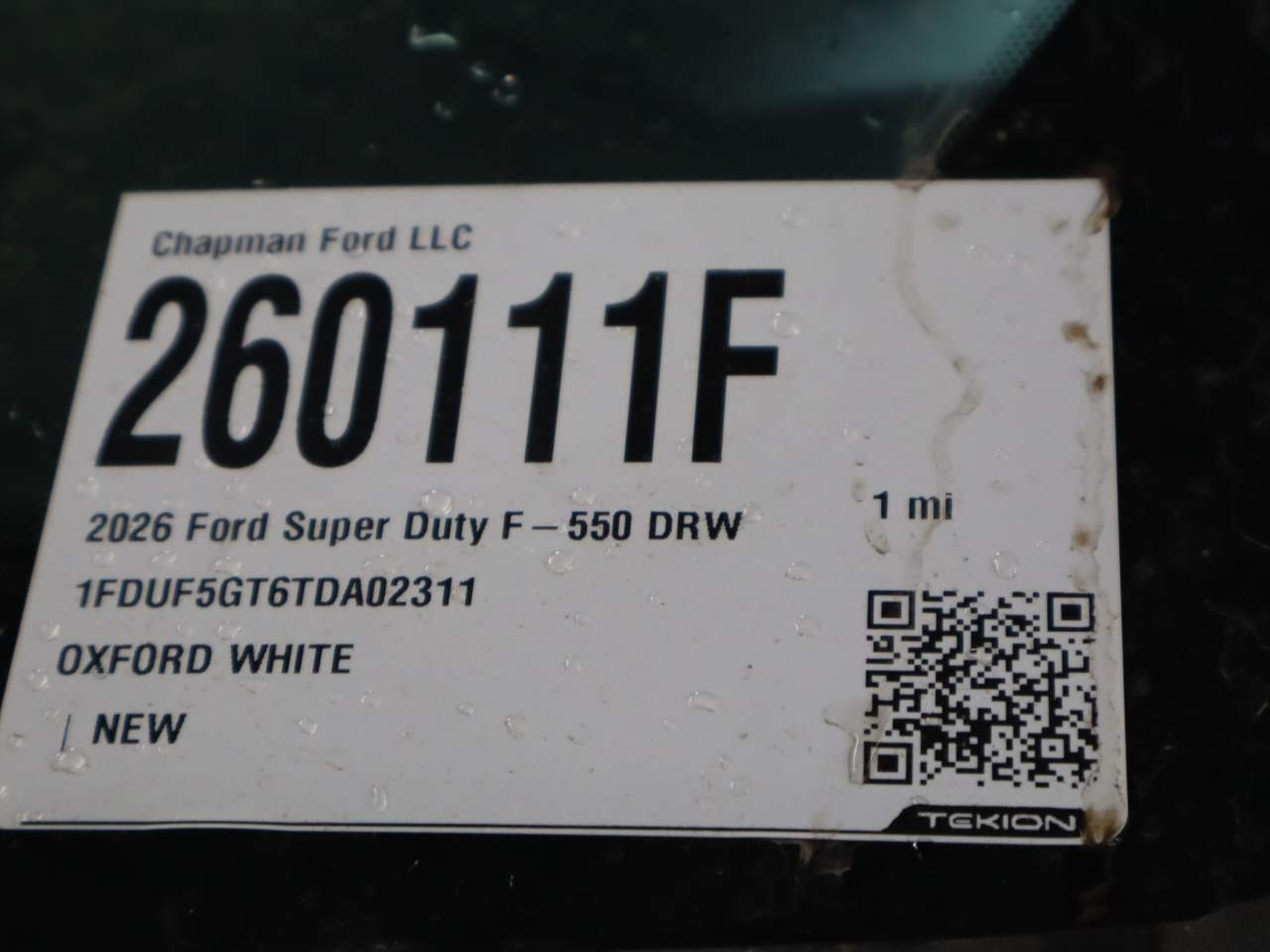 2026 Ford F-550 Super Duty Chassis