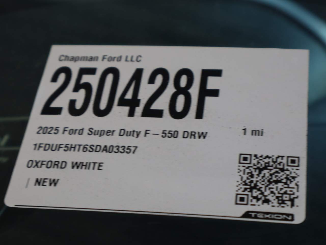 2025 Ford F-550 Super Duty Chassis