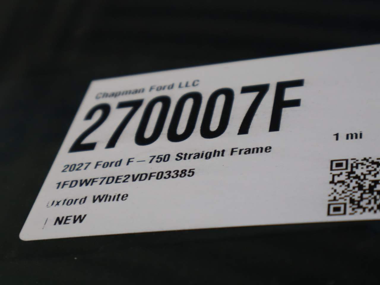2027 Ford F-750 Super Duty Chassis