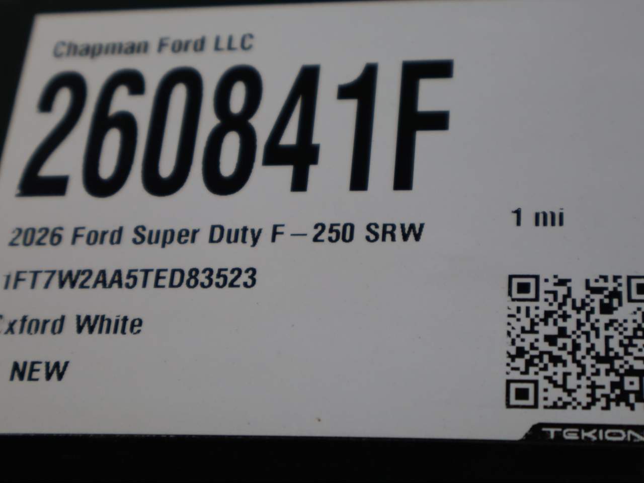 2026 Ford F-250 Super Duty Crew Cab XL