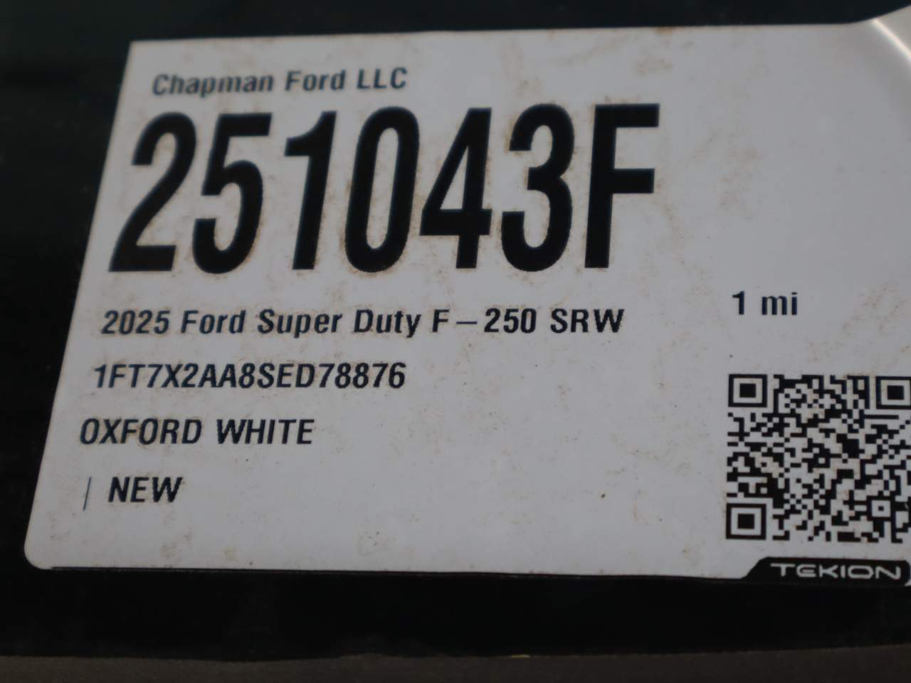 2025 Ford F-250 Super Duty SuperCab XL
