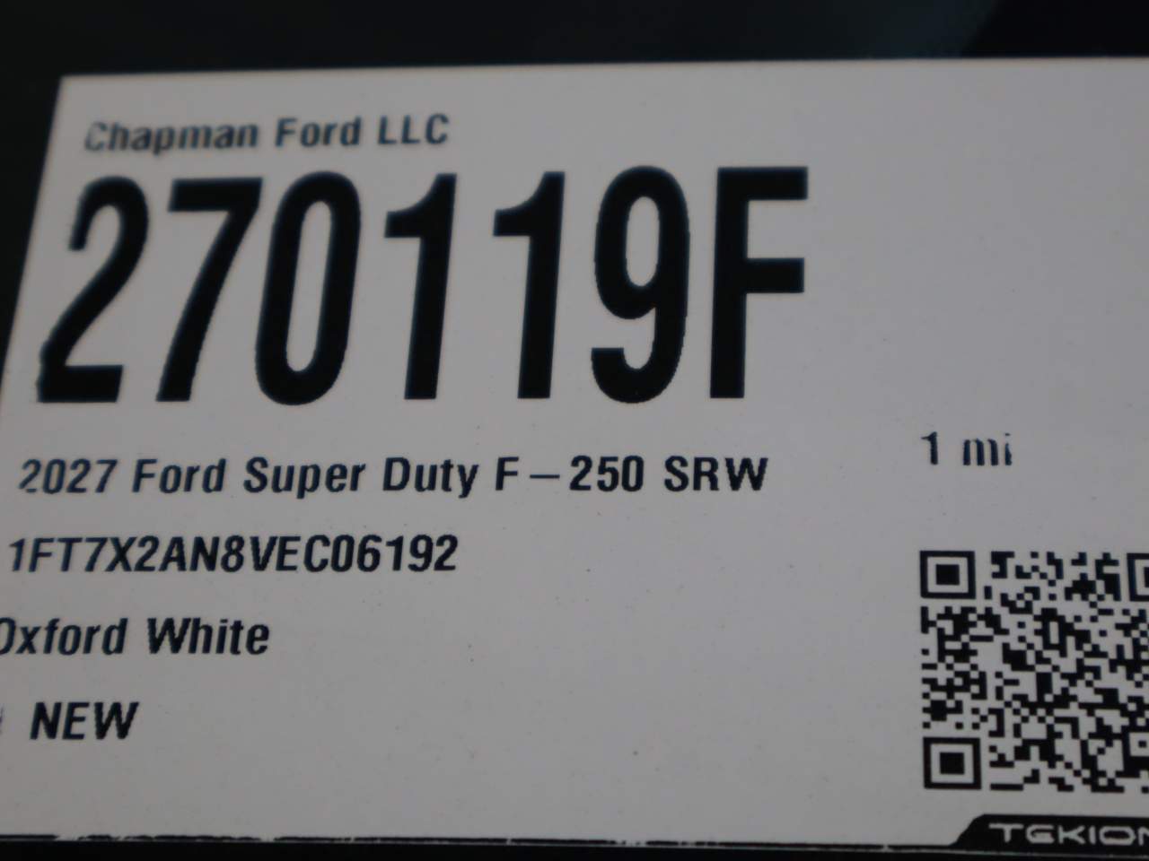 2027 Ford F-250 Super Duty SuperCab XL